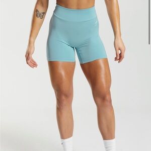 GymShark:	GS Power Original Tight Shorts - Iceberg Blue